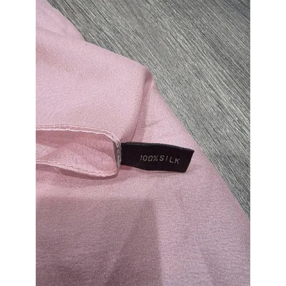 Pink Soft Drape 100% Silk Scarf One size A008270